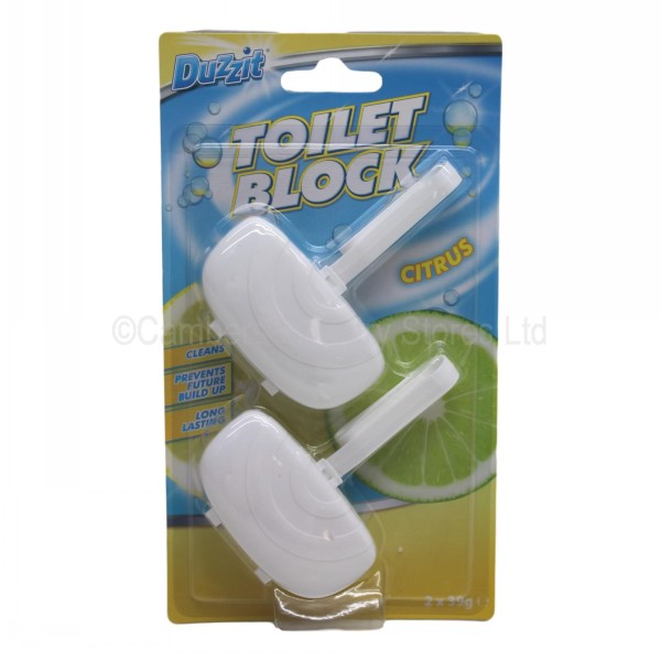 Duzzit Toilet Rim Block Citrus 2 Pack Cambers Country Store